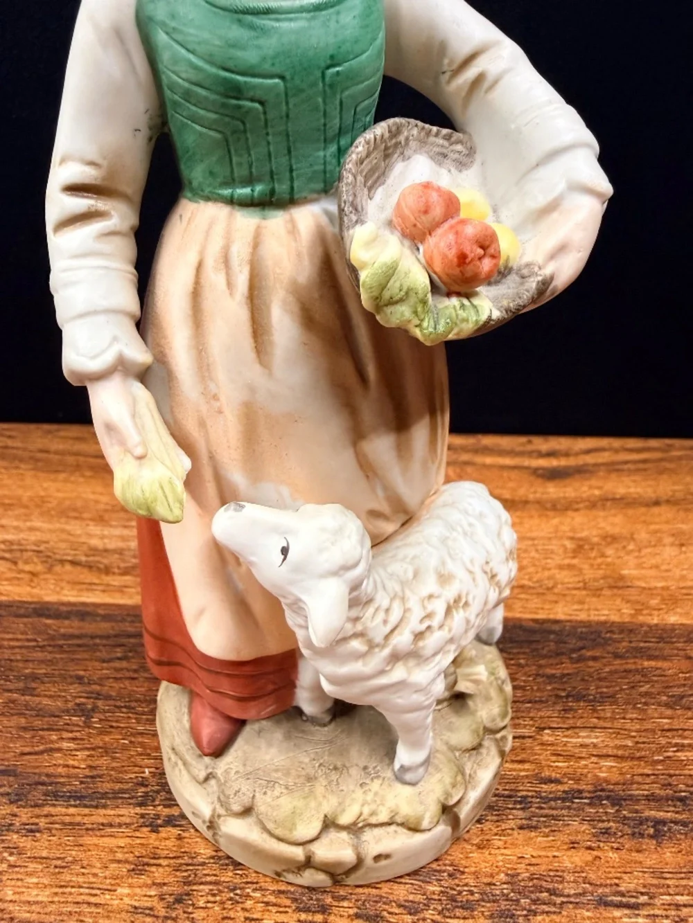 ARDALT LENWILE China Hand Painted Girl with Sheep Figurine